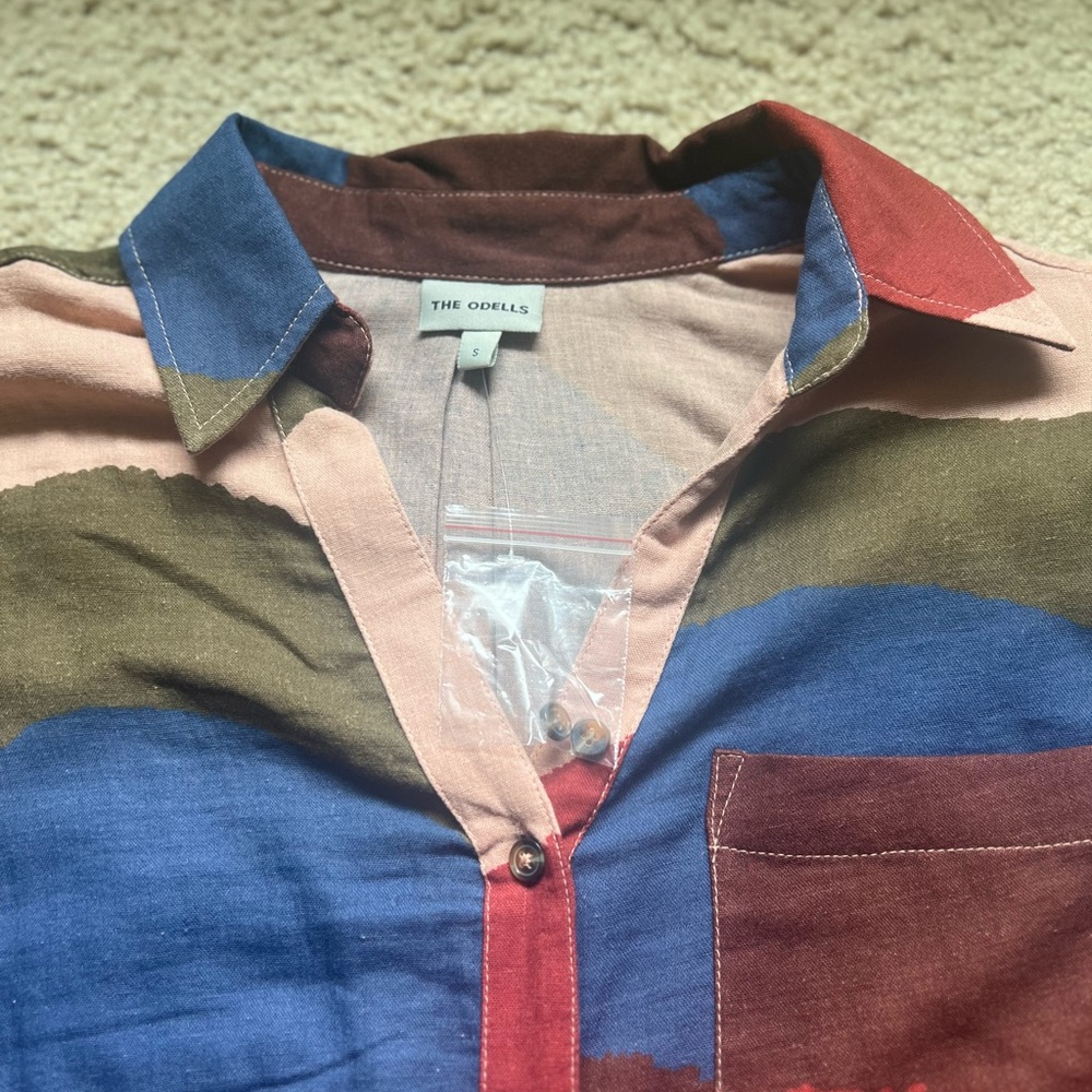 Lthe Odells Oversized Button Down: Multicolor - image 3